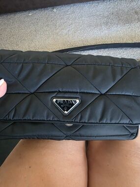 Prada Quilted Black Shoulder Bag